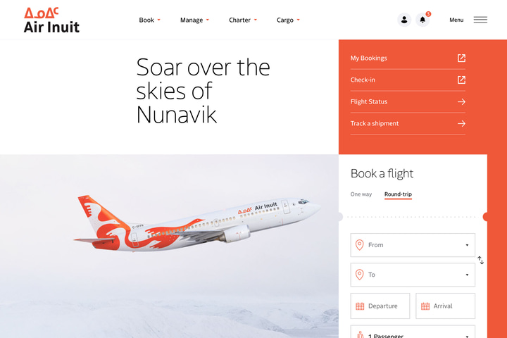 Air Inuit website preview